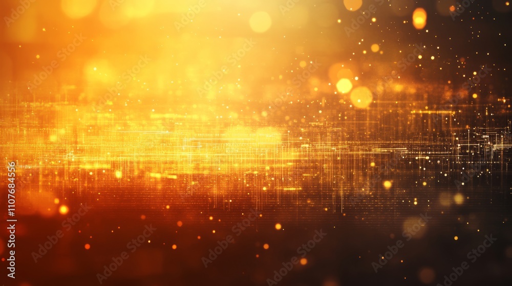 Wall mural futuristic abstract technology background featuring dynamic geometric patterns, digital circuitry, a