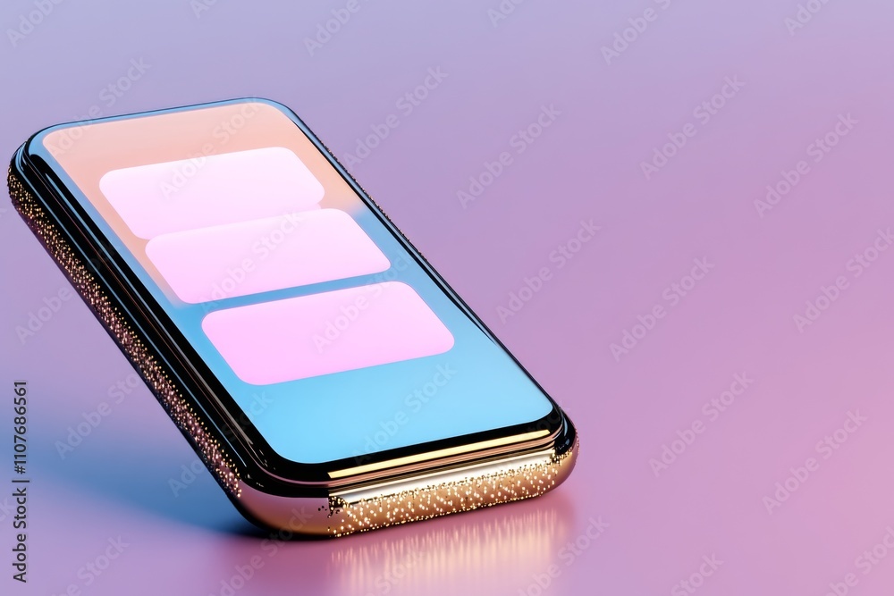 Poster A pixel art depiction of a cellphone displaying a text message, with animated glowing icons and a colorful retro vibe
