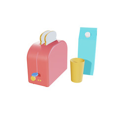 Bread Burner 3D Ilustration