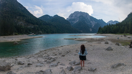 Lago del Predil, Predil lake, Italy.