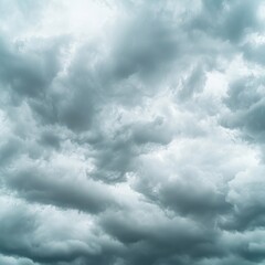 Fototapeta premium Overcast sky with dark, heavy clouds.