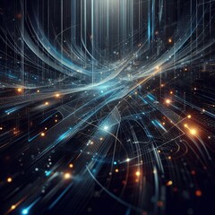 Fototapeta premium Abstract background dark with carbon fiber texture 