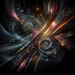 Fototapeta premium Abstract background dark with carbon fiber texture 