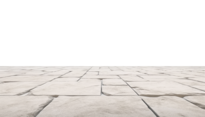 stone floor isolated on transparent background cutout