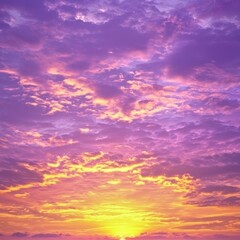 Obraz premium Vibrant sunset sky with colorful clouds.