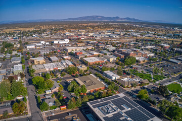 Aerial View of Redmond, Oregon during Summer