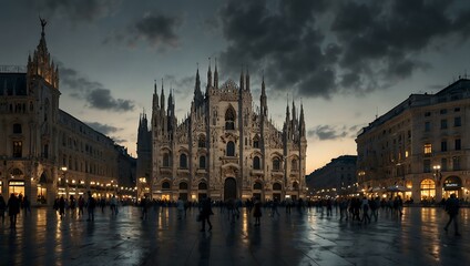 Obraz premium Milan city center.