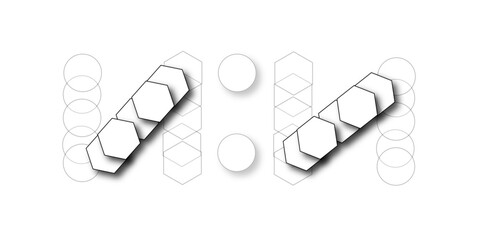 Obraz premium White hexagon 3D background texture. modern abstract polygonal pattern. 3d rendering illustration. Futuristic abstract banner. white and black lines 3d Hexagonal. honeycomb white Background.