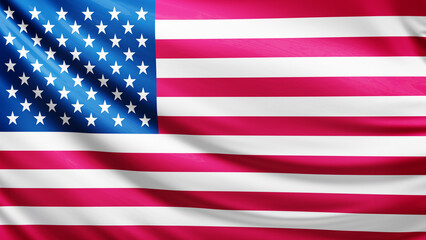 US flag picture, close-up shot of usa nation flag, north america, animated flag background photo, 3D photo of a flag, national symbol of the american people, patriotism	
