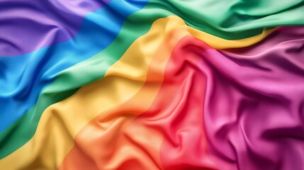 Rainbow flag celebrating lgbtq+ pride and equality