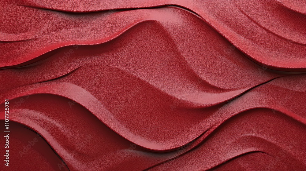 Aufkleber a solid red background featuring a subtle leather texture, ideal for designs requiring a bold yet so