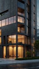 Obraz premium Modern building architectural rendering.