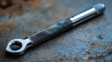 Obraz premium a black and silver tool