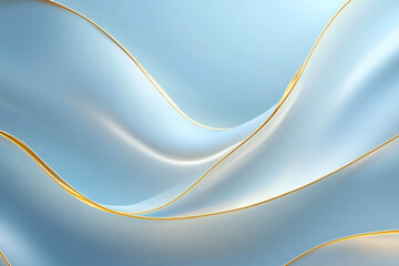 Calming Flowing Blue and Turquoise Waves, Soft Fluid Motion and Abstract Water Design for Relaxing and Serene Background