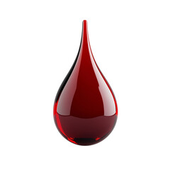 Obraz premium red wine or blood drop on png transparent background
