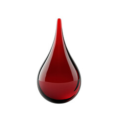 Obraz premium red wine or blood drop on png transparent background