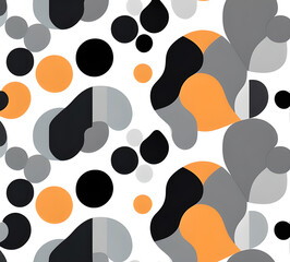 Geometric abstract background for poster, book cover, brochure, flyer or magazine cover. geometrical background with overlapping shapes in various colors.generative ai	