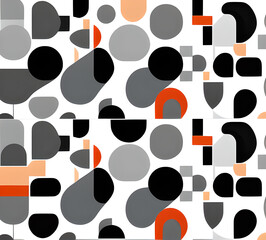 Geometric abstract background for poster, book cover, brochure, flyer or magazine cover. geometrical background with overlapping shapes in various colors.generative ai	