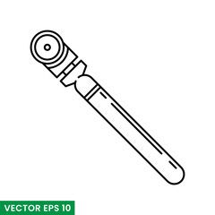 Naklejka premium old glass cutter vector icon