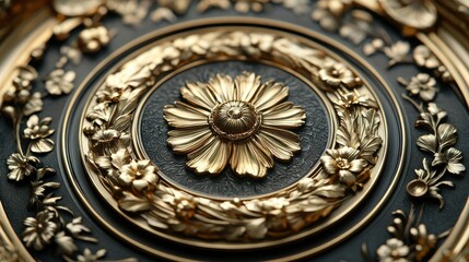 Obraz premium a close up of a medallion