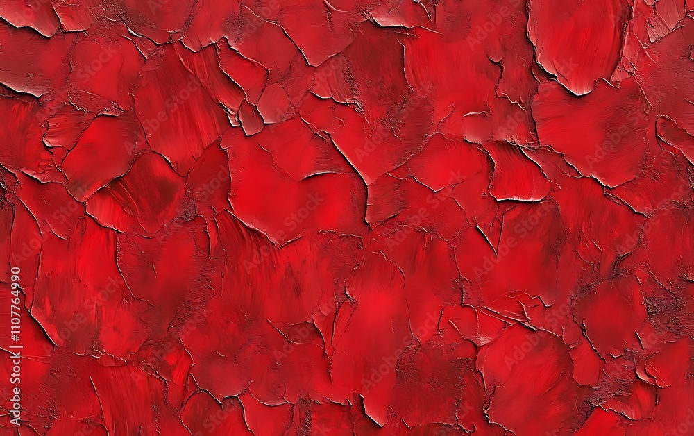Poster A vibrant solid red background featuring a stucco texture, suitable for various design and creative projects.