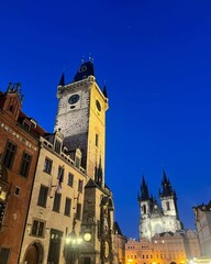Fototapeta premium city astronomical clock