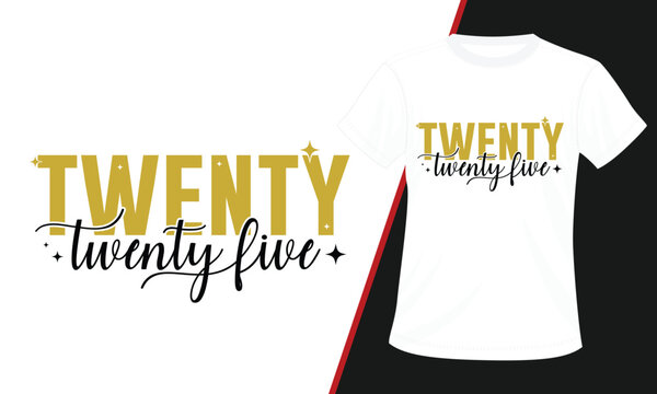 Happy New Year 2025 Typography T-Shirt Design, New Year Crew 2025 Shirts, Happy New Year SVG,New Year Celebration T-Shirt