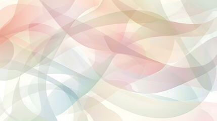 Abstract Background with Pastel Colored Curves
