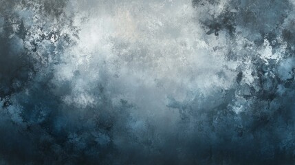 Abstract blue black smoky interior background