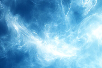 Obraz premium Calming Flowing Blue and Turquoise Waves, Soft Fluid Motion and Abstract Water Design for Relaxing and Serene Background