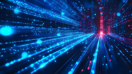 blue abstract technology vector background, speed connection network technology concept, futuristic cyberspace background