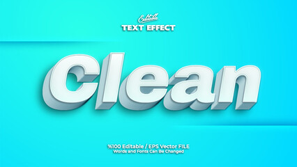 Editable Clean Text Effect