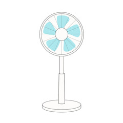 Obraz premium 扇風機単体のイラスト
