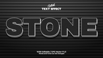 Editable Stone Text Effect