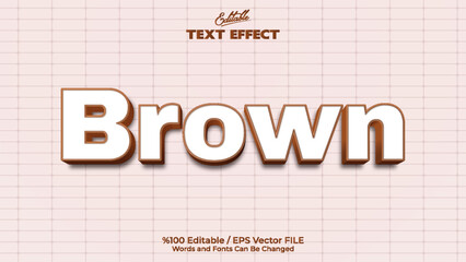 Editable Brown Text Effect