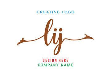 LIJ  lettering logo is simple, easy to understand and authoritative