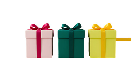 Obraz premium Gift box cristmas concept on white