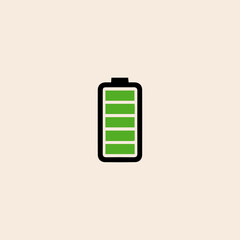 Battery icon flat vector design. 01
