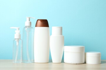 Personal hygiene products on the table