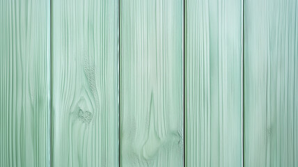 Obraz premium Pastel green wooden planks wall background.