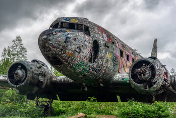 Abandoned Douglas C-47 Airplane