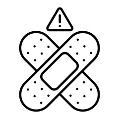 Plaster outline icon