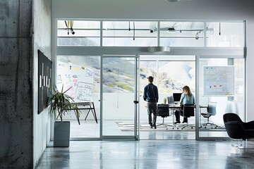 Office colleagues collaborating on tasks