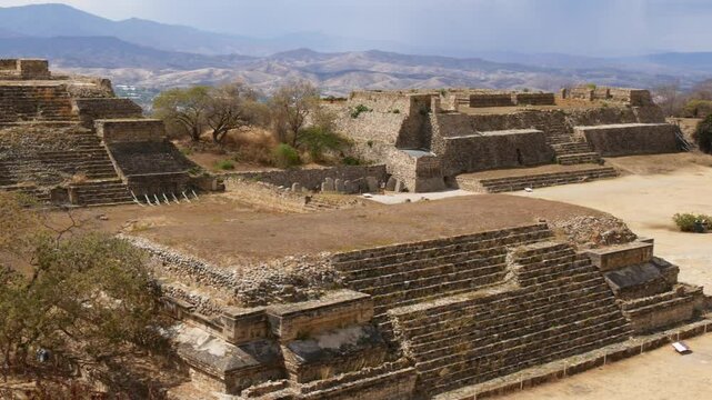 Ancient Zapotec City of Monte Alb&aacute;n: Majestic Ruins Overlooking the Valley of Oaxaca, Mexico's Heartland