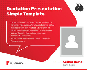 Professional testimonial and quotation presentation modern social media template