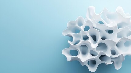 Highperformance aerogels, porous nanostructures, 3D illustration