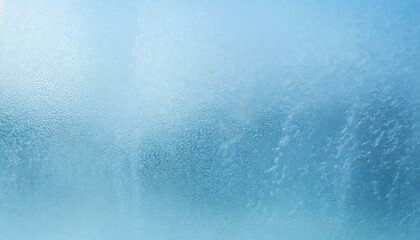 Obraz premium Light blue matte surface. Wet plastic glass. Frosted winter window glass