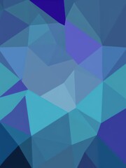 Obraz premium Abstract geometric shapes in shades of blue, green, and purple creating a modern and stylish background, purple
