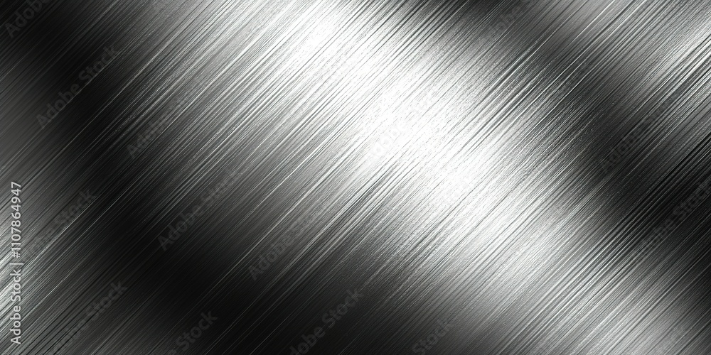 Poster shimmering metallic texture with diagonal lines creating a dynamic visual effect in subtle light
