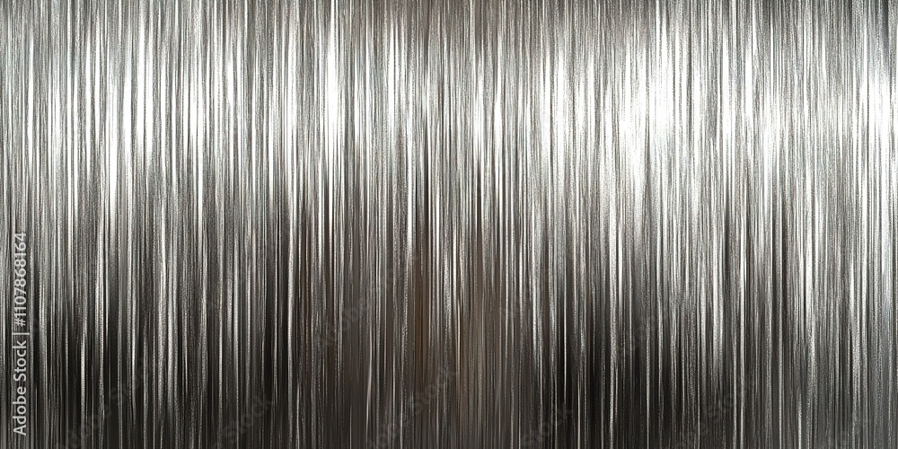 Poster metallic texture with smooth lines reflecting light for art and design projects